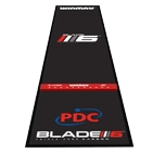 Die Winmau Pro Zone Precision Blade 6 Soft Dartmatte ist auf dem Bild zu sehen. Es handelt sich um eine hochwertige Dartmatte für Softdarts.